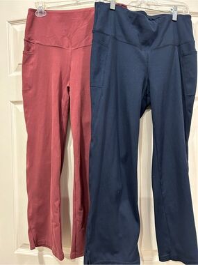 Jockey Leggings Pair - Rosewood and Navy